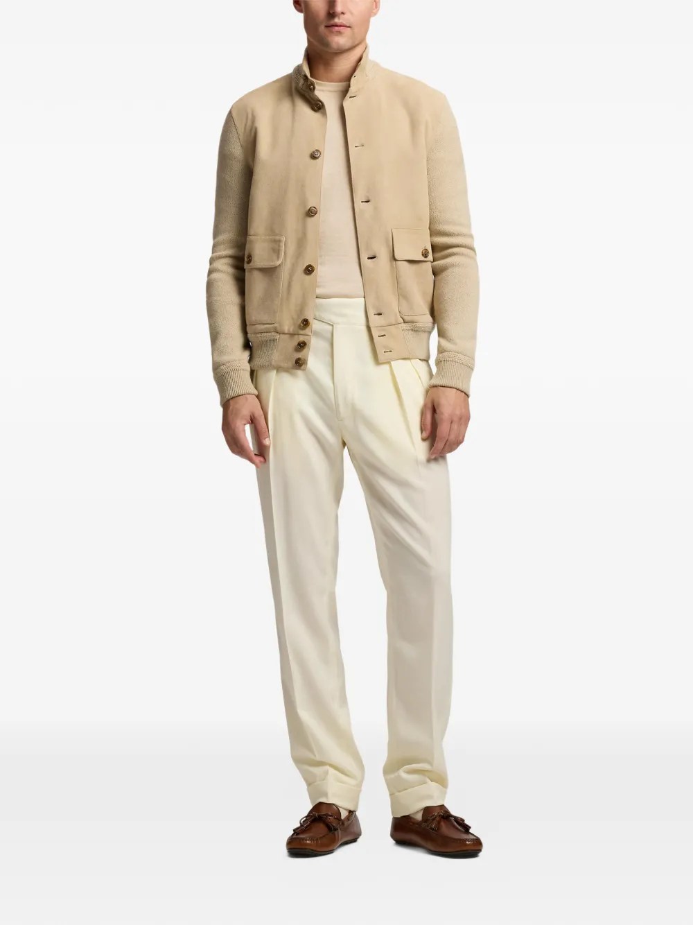 Ralph Lauren Purple Label T-shirt met korte mouwen - Beige