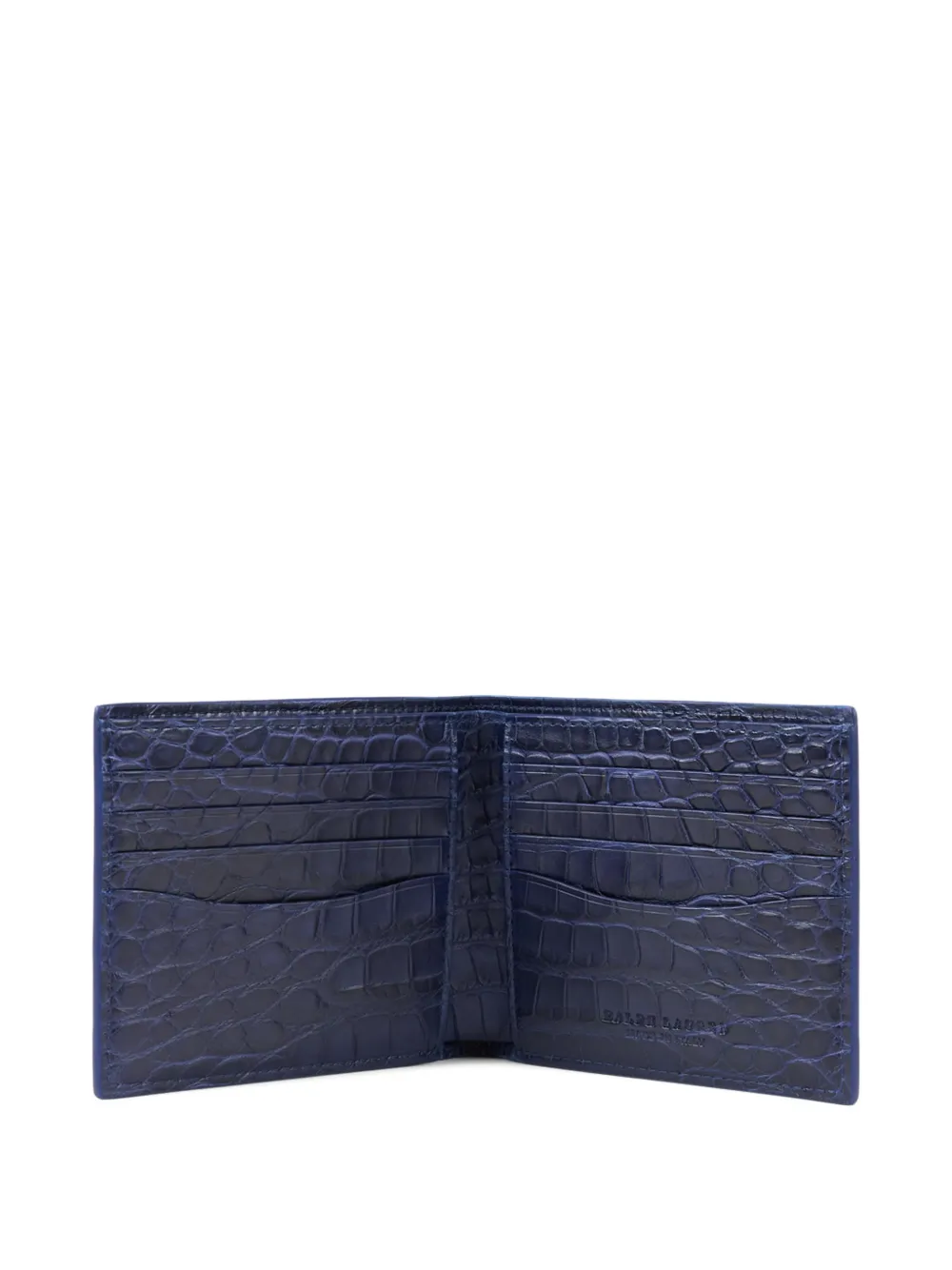 Ralph Lauren Purple Label Alligator Billfold Wallet | Blue