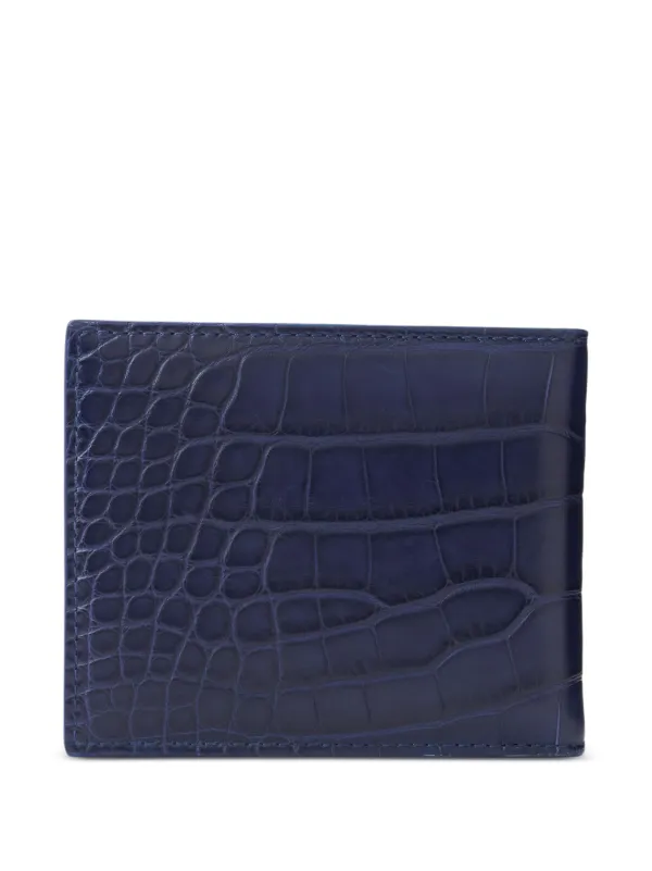 Ralph Lauren Purple Label Alligator Billfold Wallet | Blue
