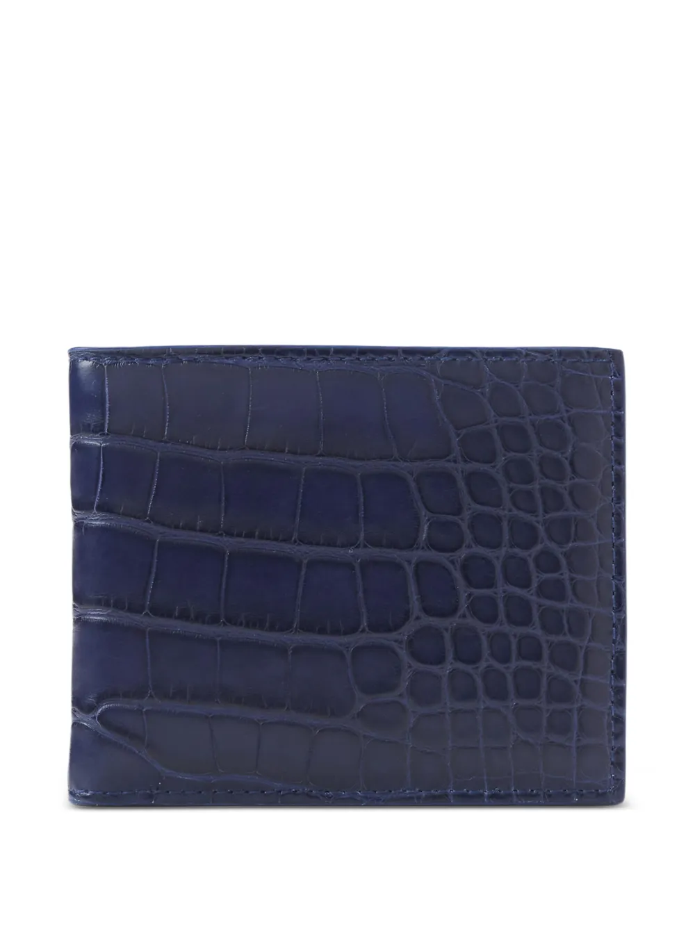 Ralph Lauren Purple Label alligator billfold wallet - Blu
