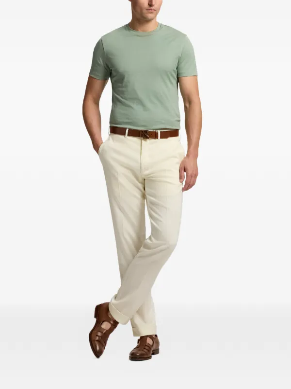 Ralph Lauren Purple Label Lisle crew-neck T-shirt | Green
