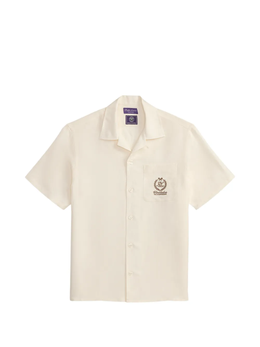 Ralph Lauren Purple Label Archer Ss Spt logo pocket shirt - Toni neutri