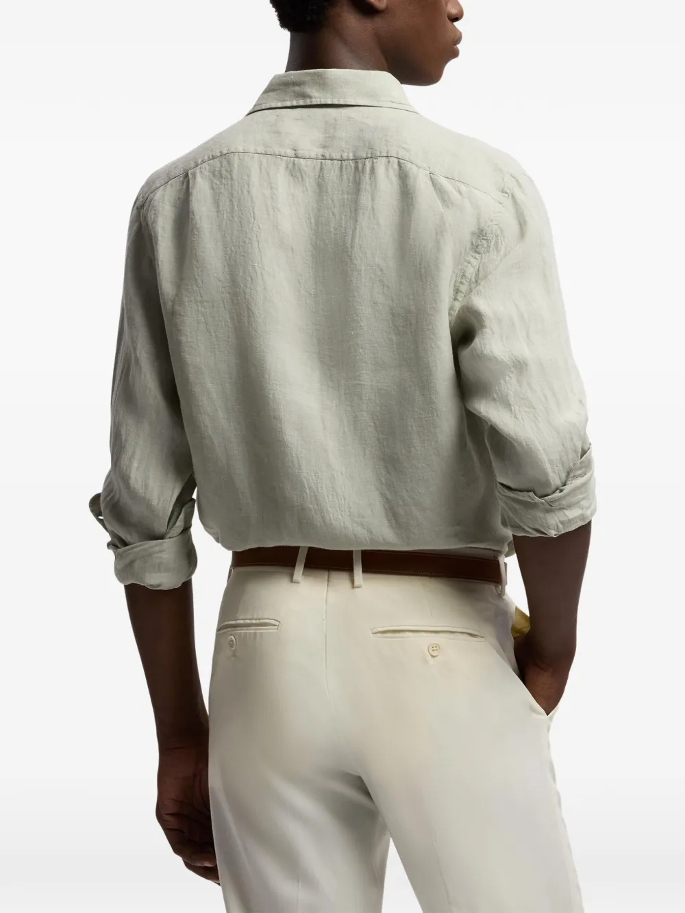 Ralph Lauren Purple Label T-shirt met lange mouwen Grijs