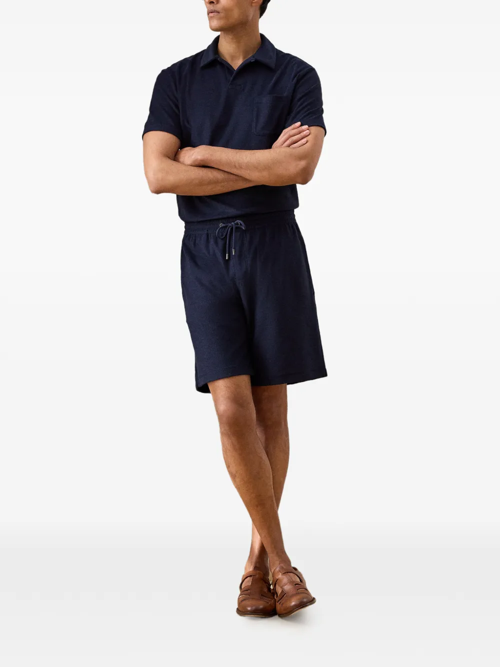 Ralph Lauren Purple Label Shorts met trekkoord Blauw