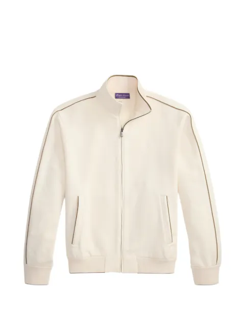 Ralph Lauren Purple Label logo zipped jacket