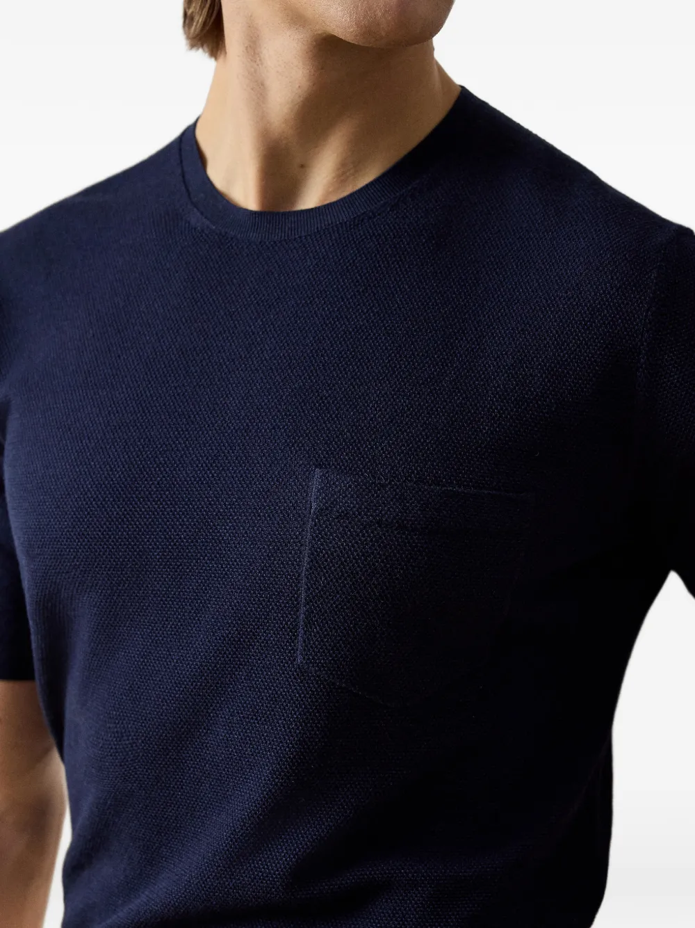 Ralph Lauren Purple Label Gebreid T-shirt Blauw