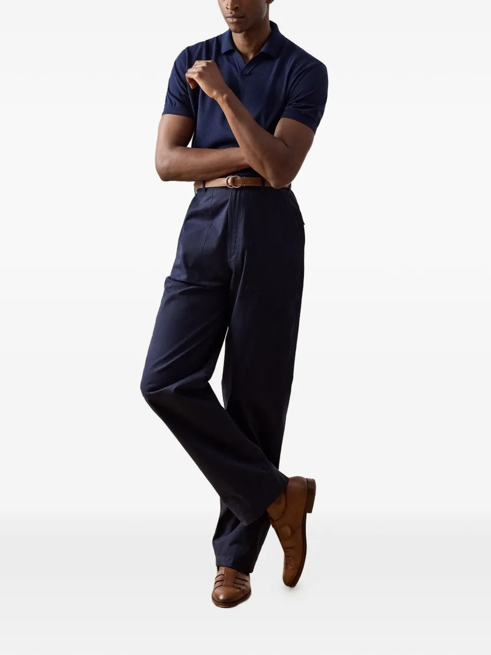 Ralph Lauren Purple Label Sailor broek met zak Blauw