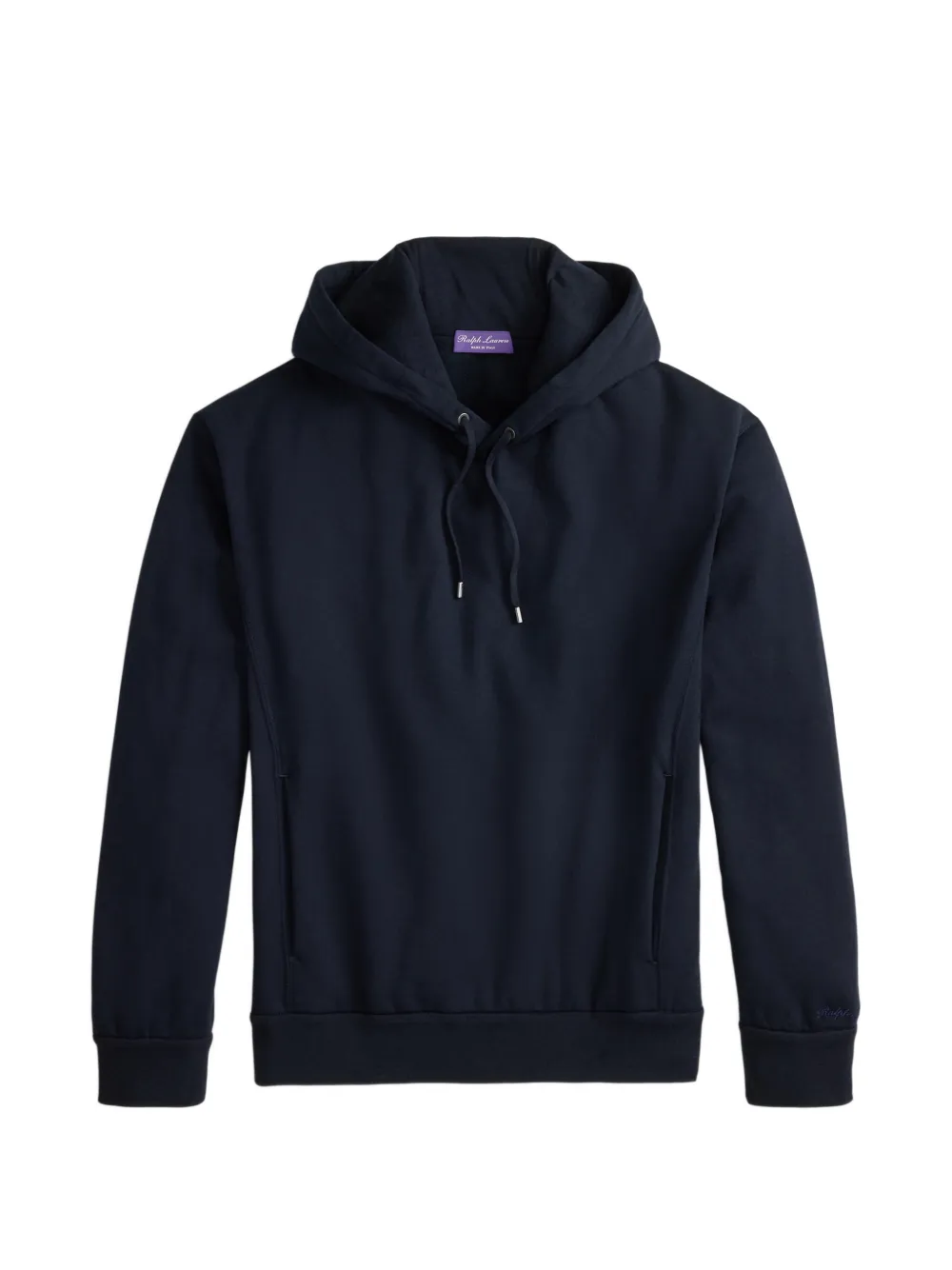 Ralph Lauren Purple Label drawstring fleece hoodie - Blu
