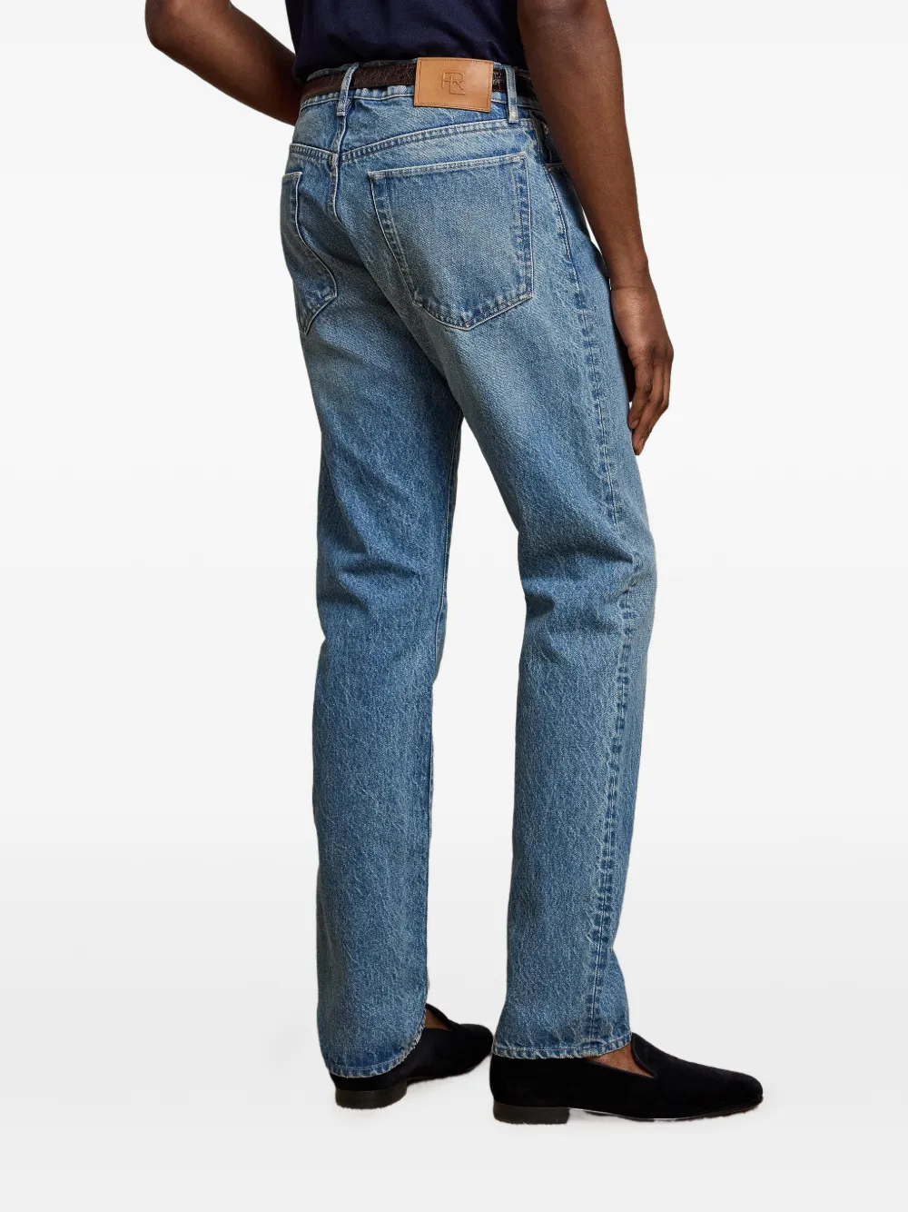Ralph Lauren Purple Label Straight jeans met vijf zakken Blauw