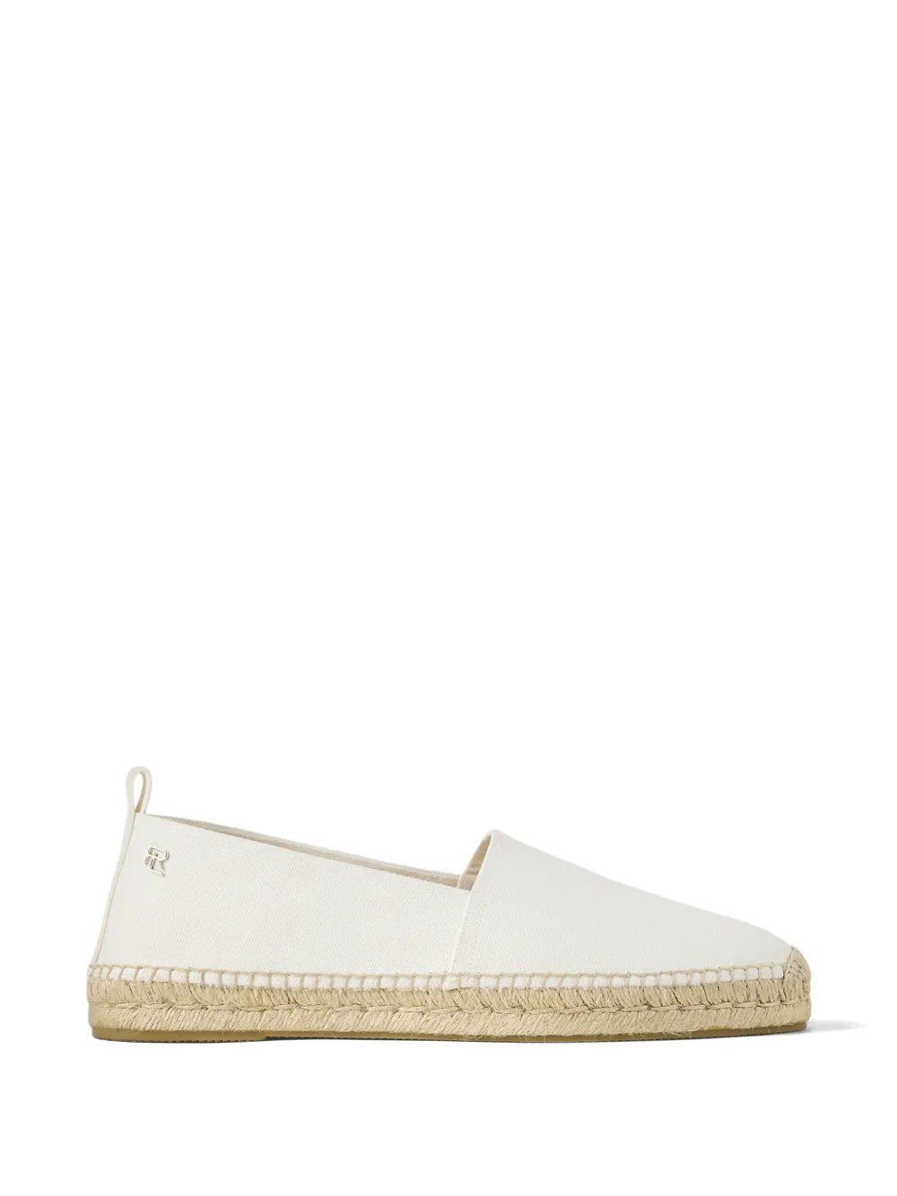 Ralph Lauren Purple Label logo-plaque espadrille - Bianco
