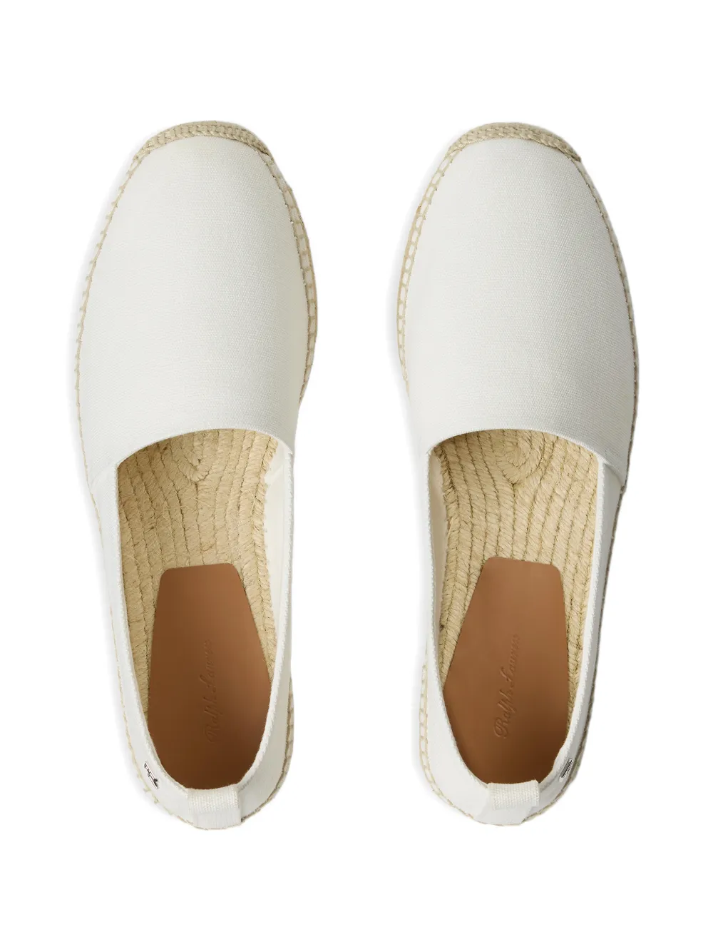 Ralph Lauren Purple Label Espadrilles met logoplakkaat Wit