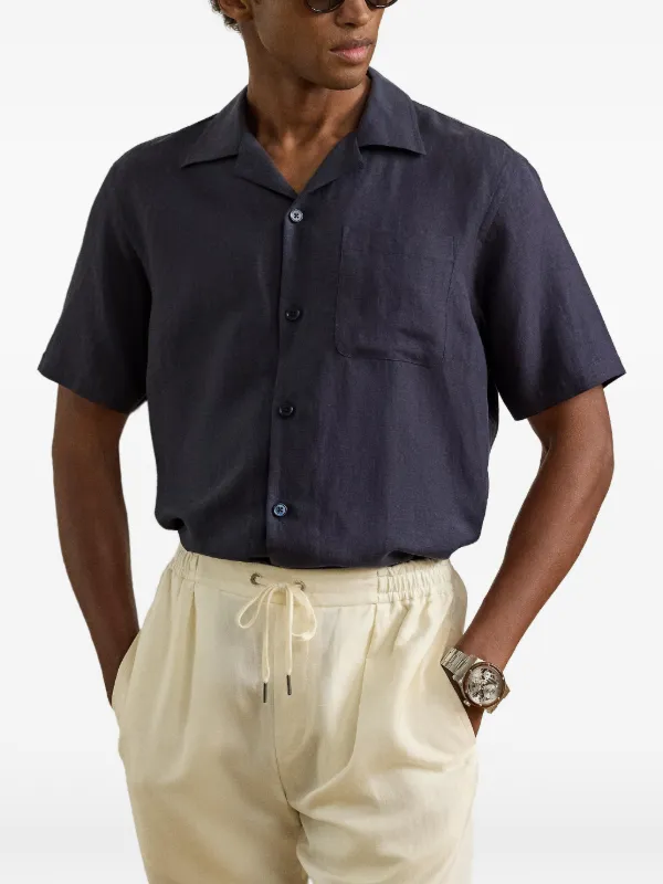 Ralph Lauren Purple Label camp-collar Shirt | Blue | FARFETCH