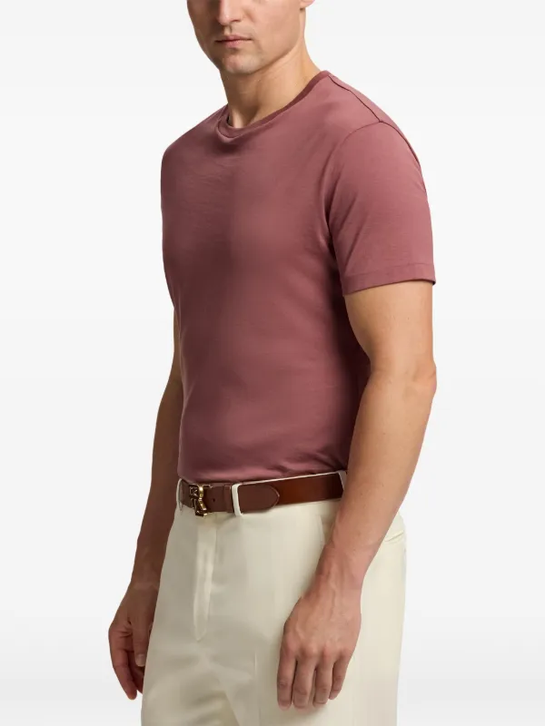 Ralph Lauren Purple Label Lisle crew-neck T-shirt | Red | FARFETCH