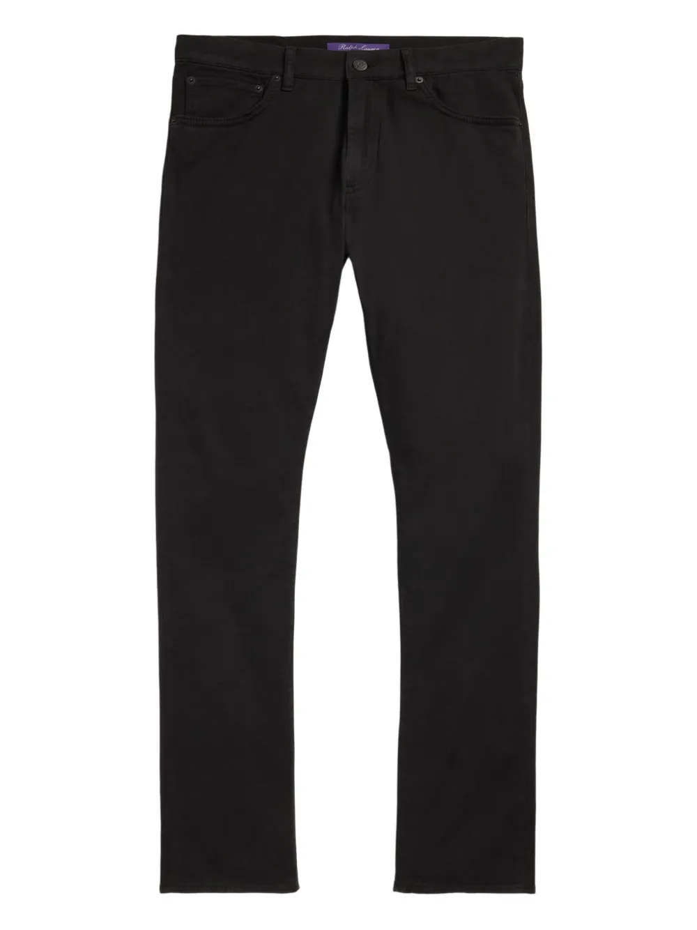 Ralph Lauren Purple Label Pantaloni slim con cinque tasche - Nero