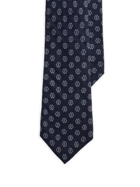 Ralph Lauren Purple Label linked-diamonds tie