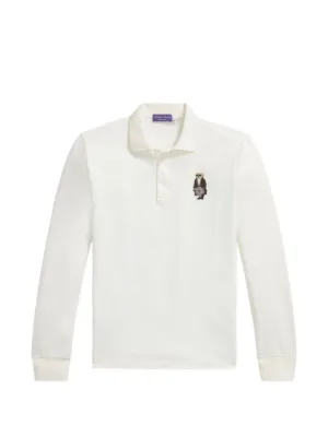 Polo Ralph Lauren quarter-zip logo-embroidered Polo Shirt | White