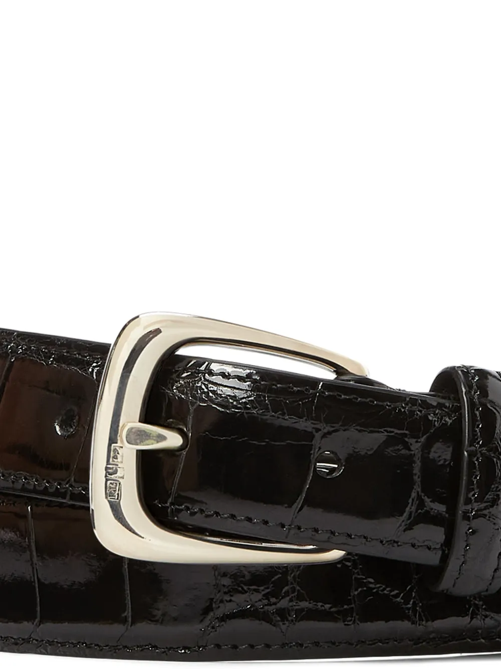 Ralph Lauren Purple Label Leren riem - Zwart