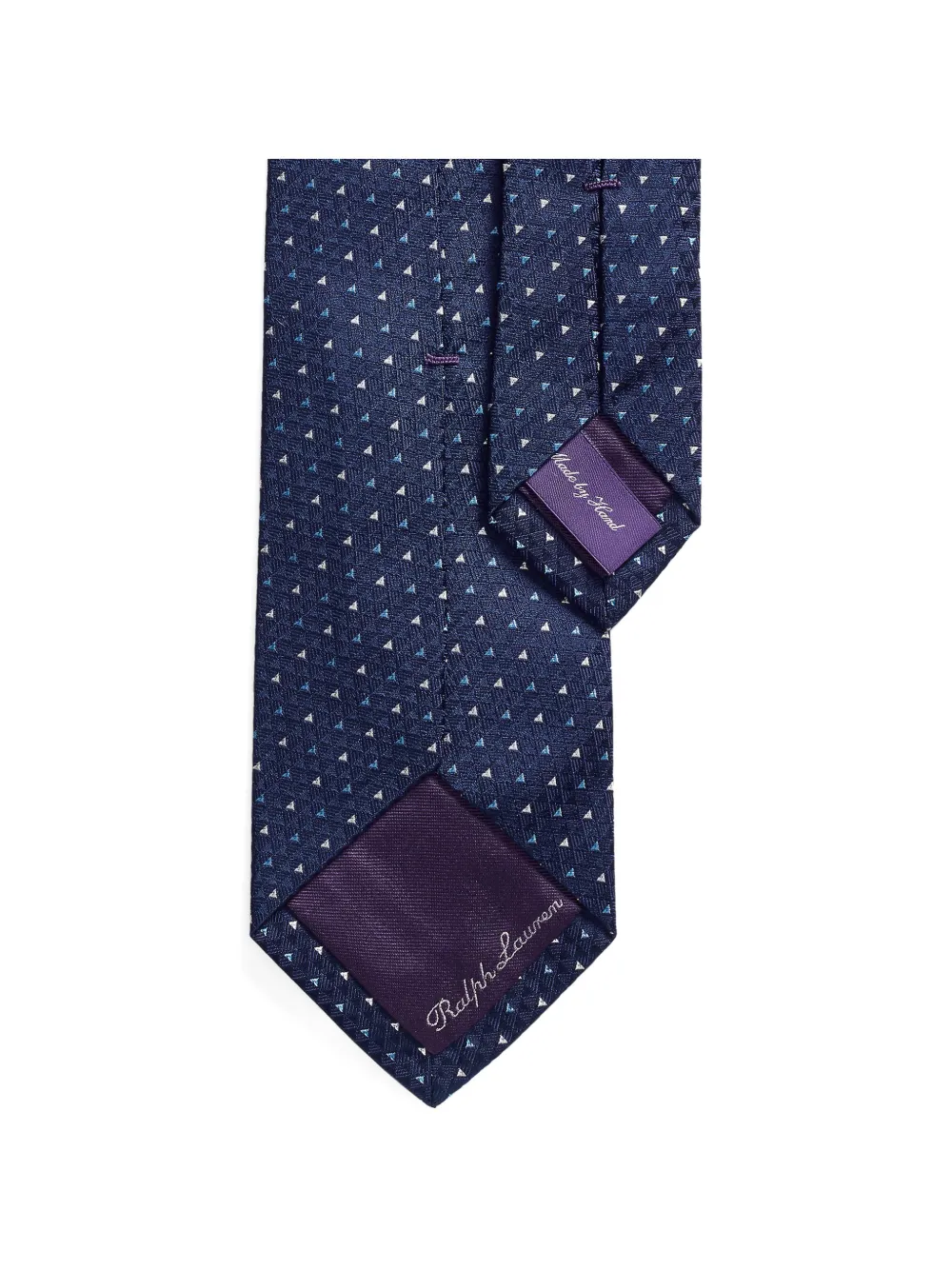  Ralph Lauren Purple Label Patterned Silk Tie - Blue 