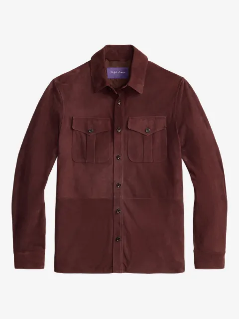 Ralph Lauren Purple Label sobrecamisa con bolsillo en el pecho