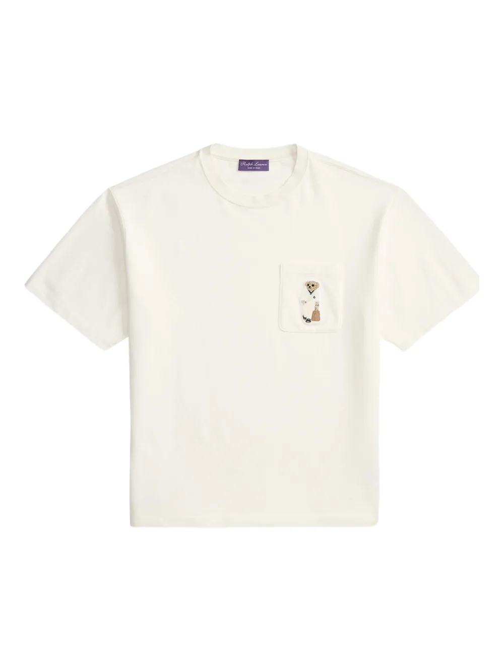 Ralph Lauren Purple Label T-Shirt mit Taschendetail - Weiß