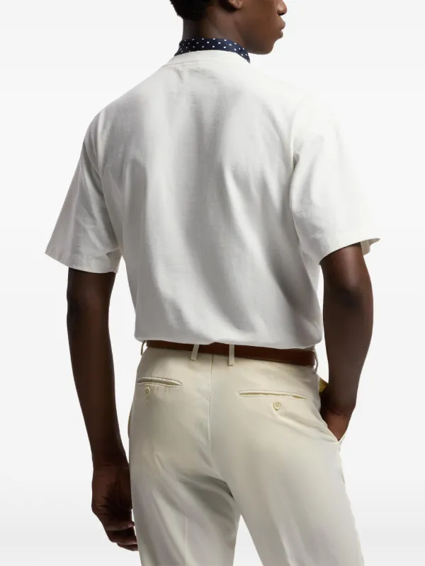 Ralph Lauren Purple Label Pocket bear-detail T-shirt | White
