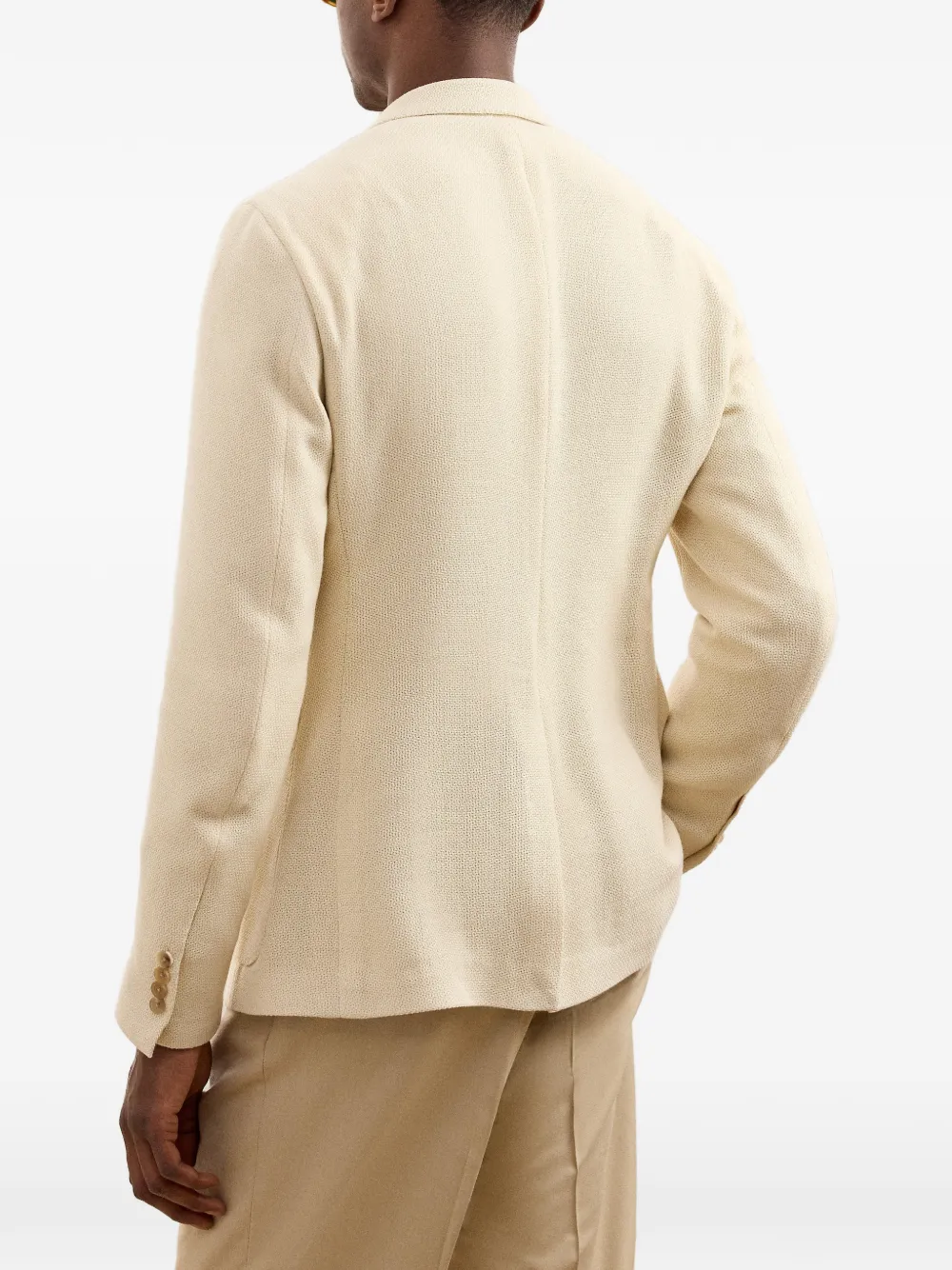 Ralph Lauren Purple Label Blazer met knopen Beige
