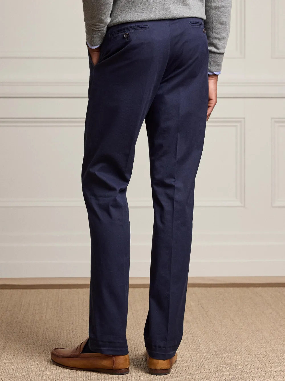 Ralph Lauren Purple Label Chino van stretchkatoen Blauw