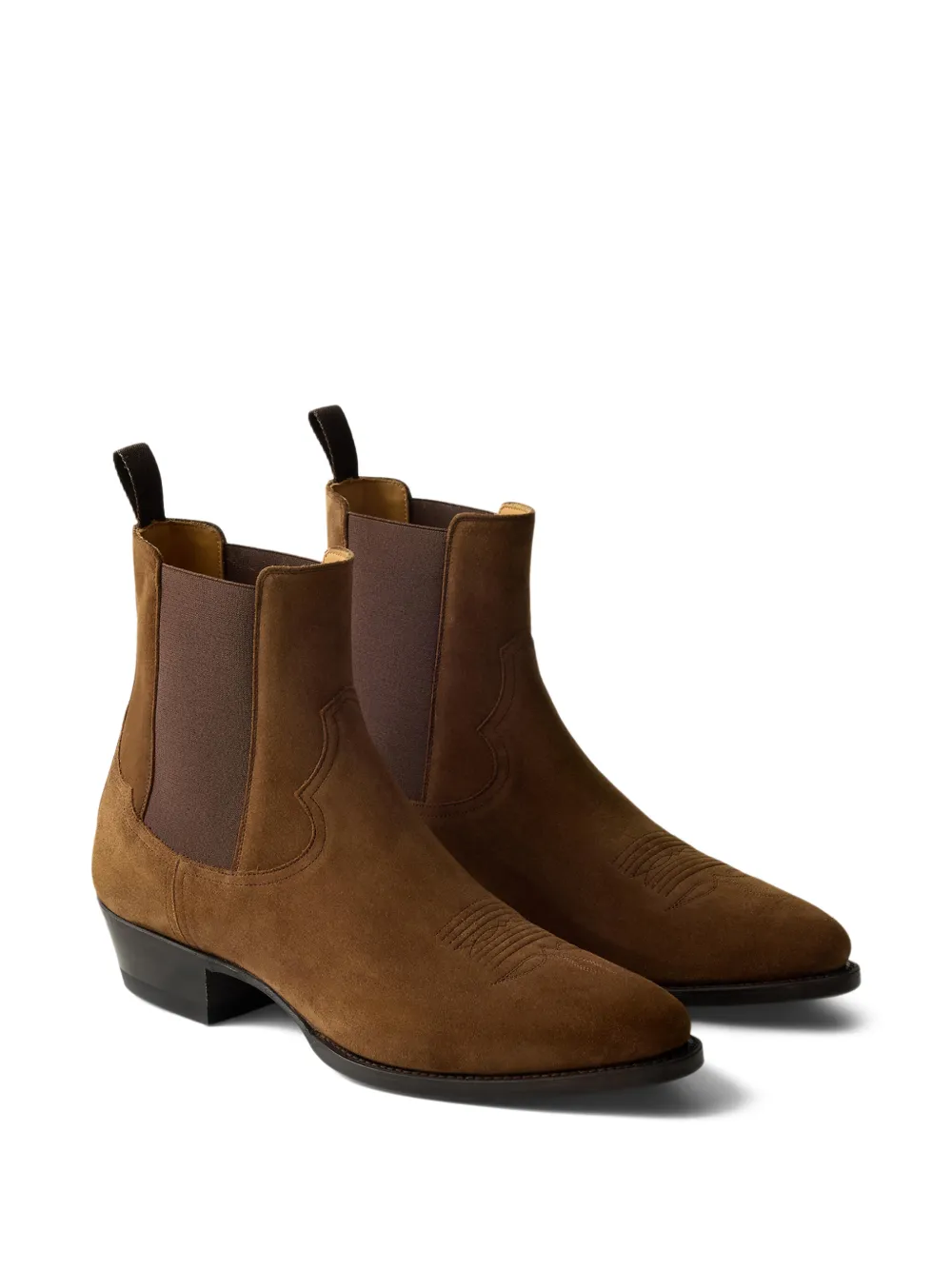 Ralph Lauren Purple Label Suède Chelsea laarzen Bruin