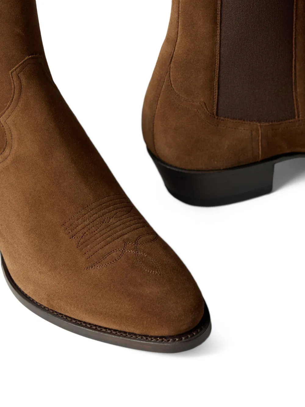 Ralph Lauren Purple Label Suède Chelsea laarzen Bruin