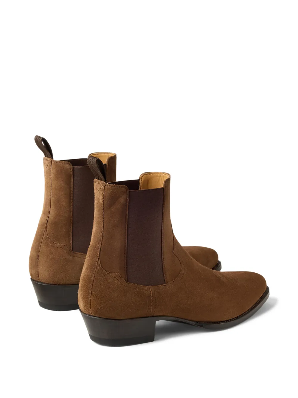 Ralph Lauren Purple Label Suède Chelsea laarzen Bruin