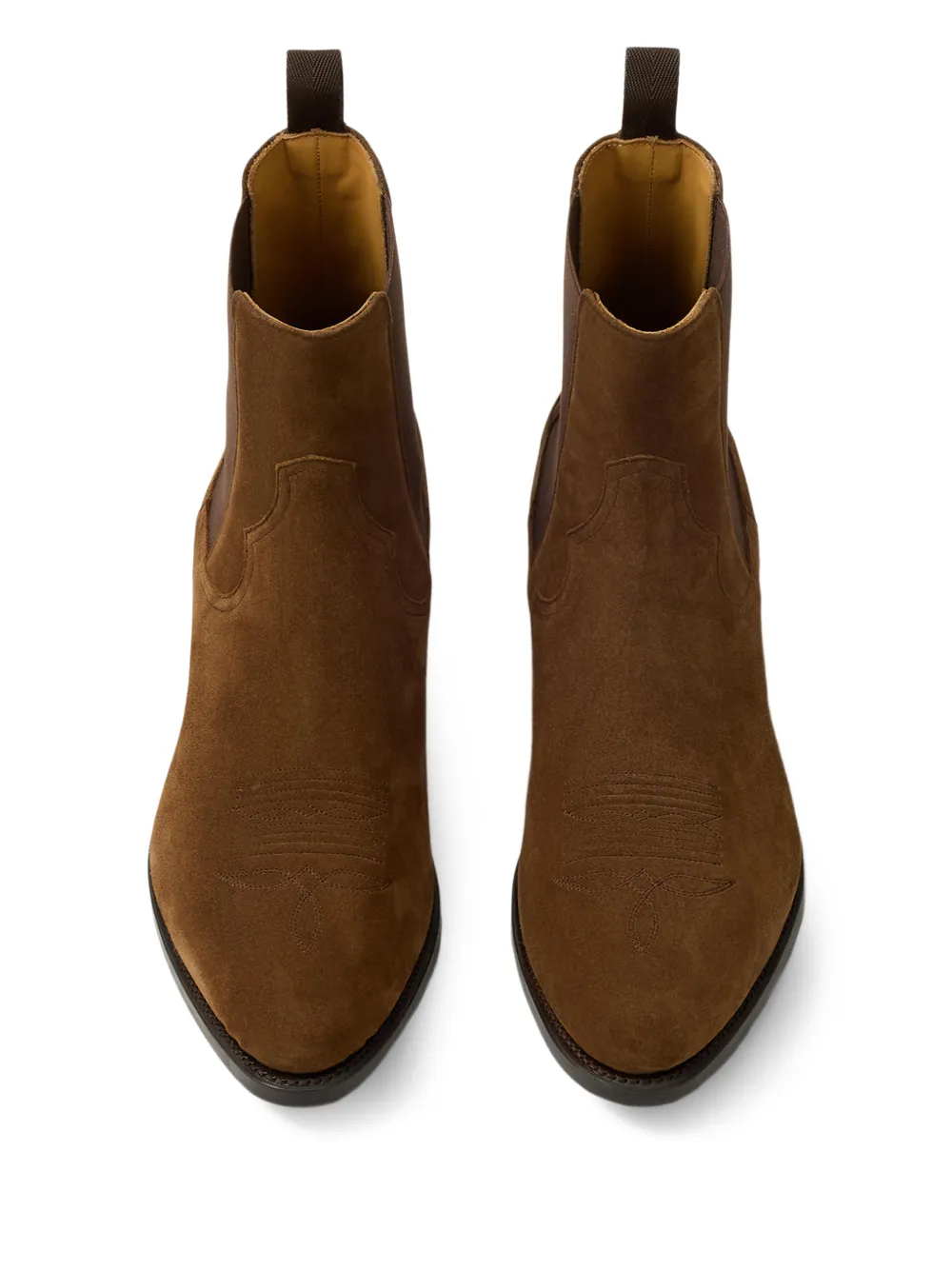 Ralph Lauren Purple Label Suède Chelsea laarzen Bruin