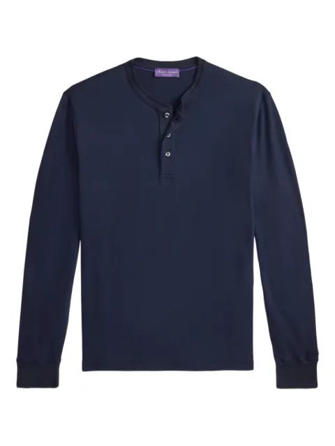 Ralph Lauren Purple Label Henley long-sleeve T-shirt