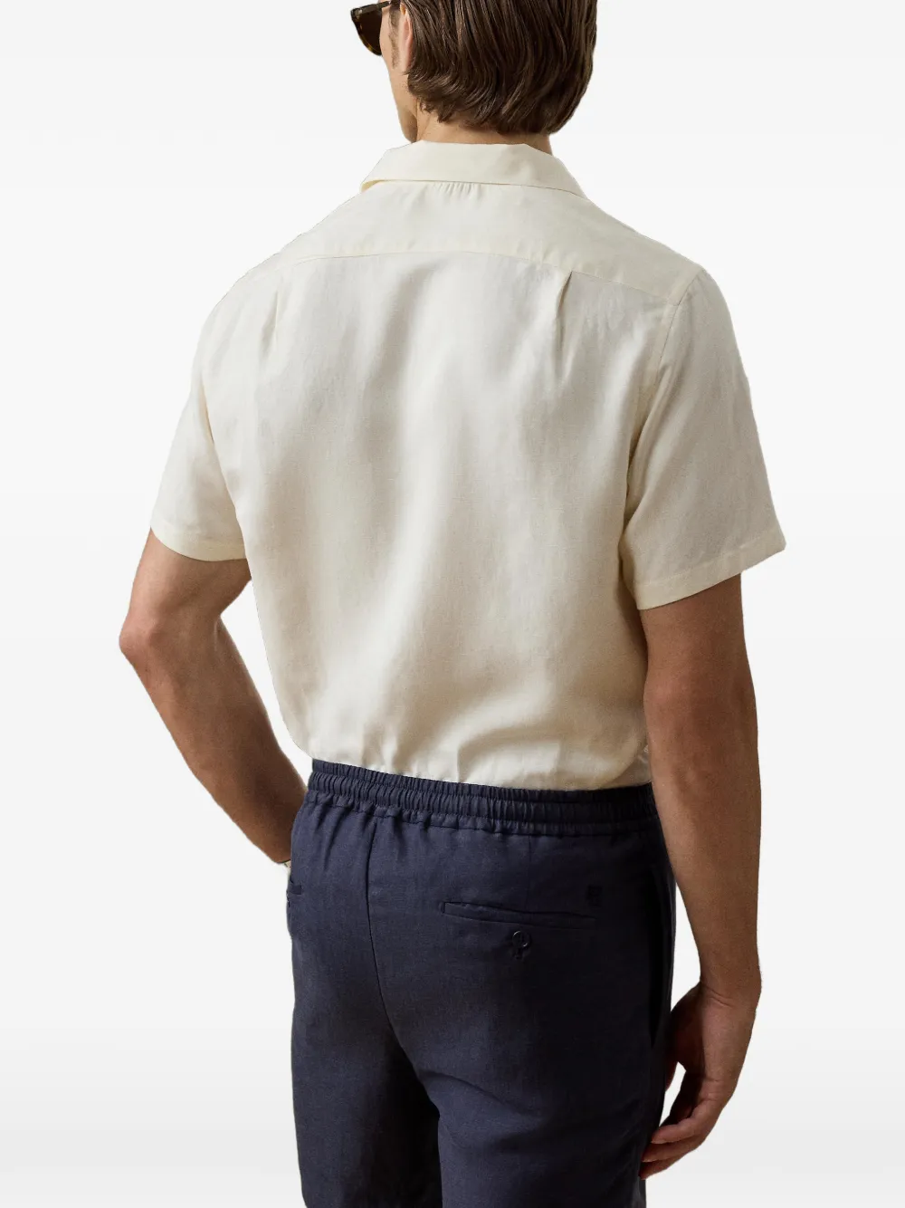 camp-collar pocket shirt