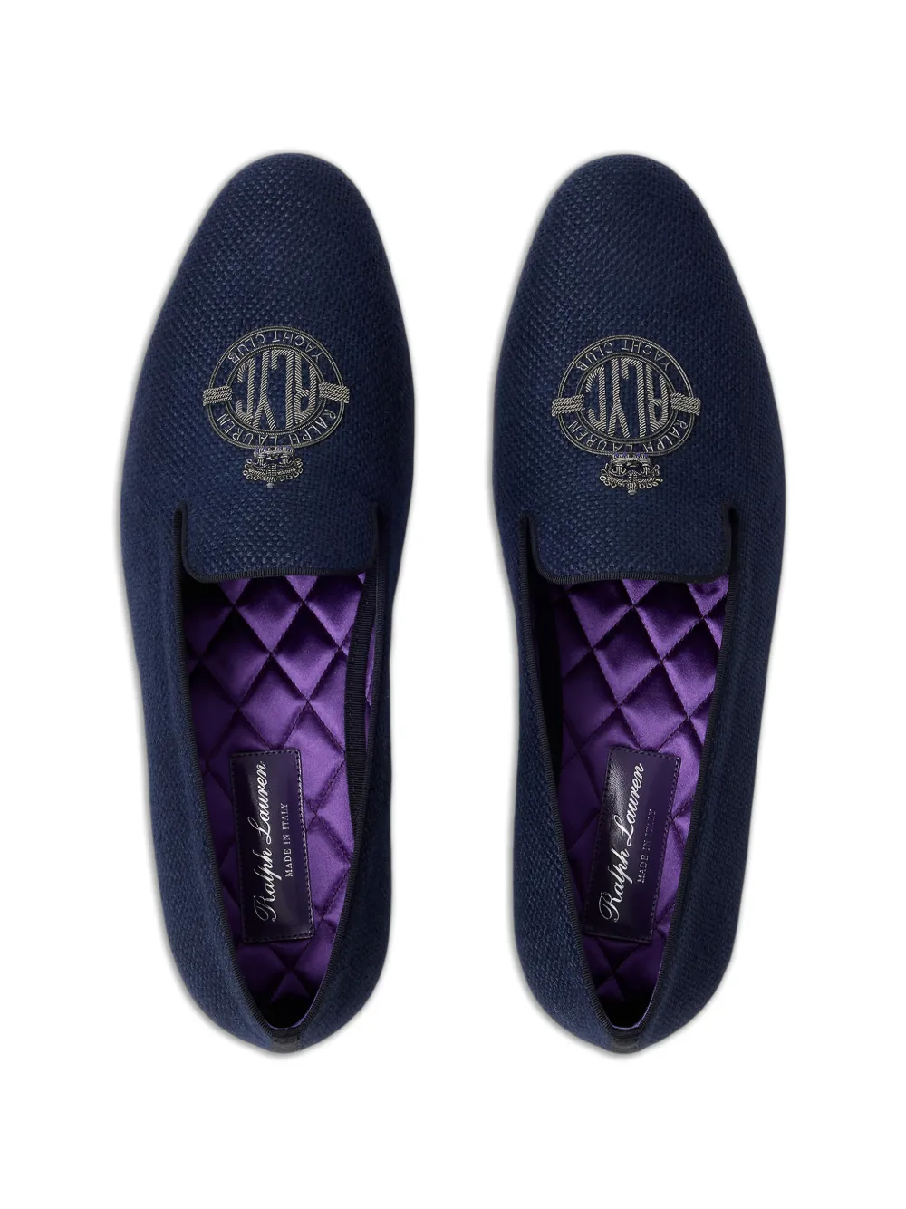 Ralph Lauren Purple Label Alonzo slippers Blauw