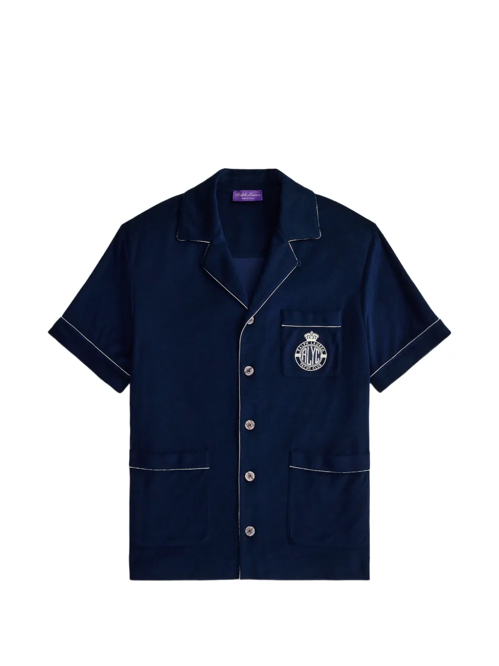 Ralph Lauren Purple Label Camicia con ricamo - Blu