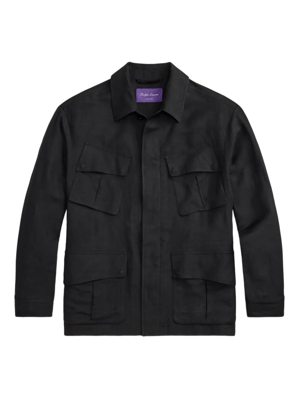 Ralph Lauren Purple Label Giacca-camicia Livingston - Nero