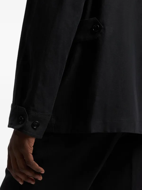 Ralph Lauren Purple Label Livingston Pocket Shirt Jacket | Black
