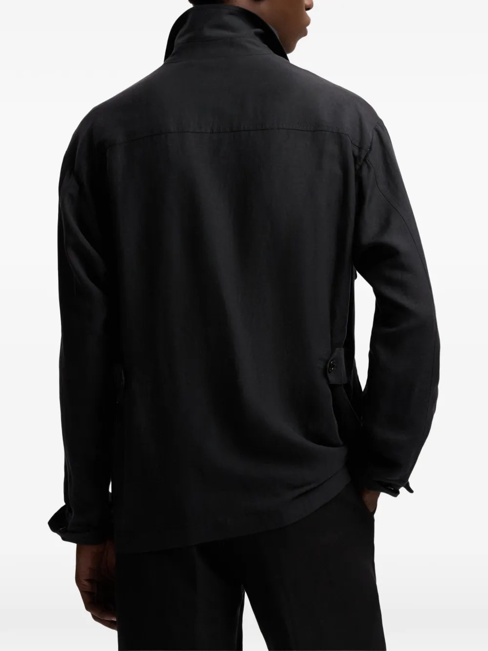 Ralph Lauren Purple Label Livingston shirtjack met zak Zwart