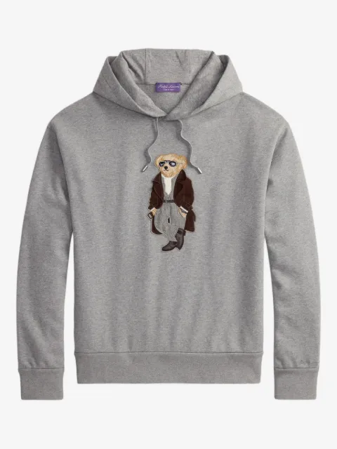 Ralph Lauren Purple Label hoodie con motivo Polo Bear