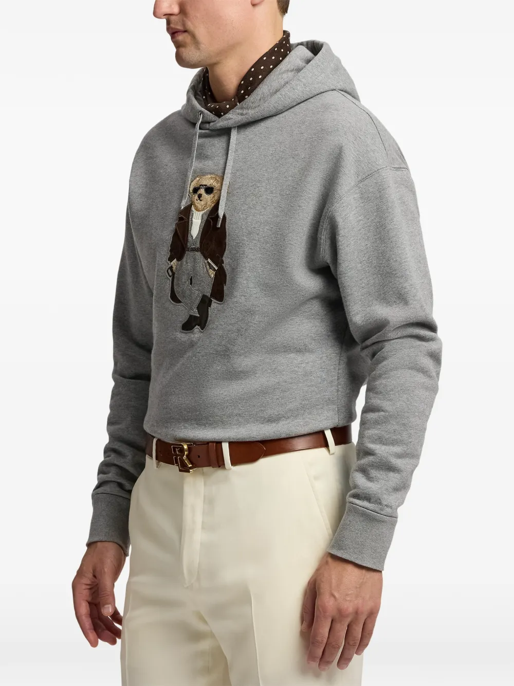 Ralph Lauren Purple Label Hoodie met print Grijs