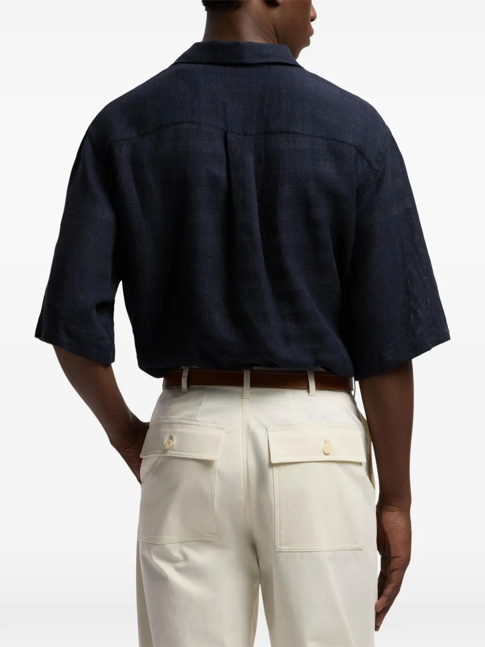 Ralph Lauren Purple Label Poloshirt met korte mouwen Blauw