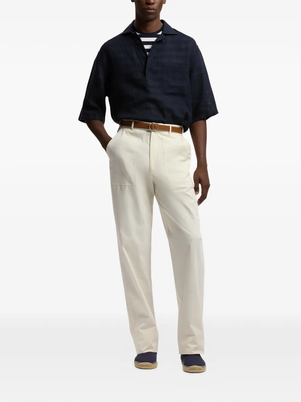 Ralph Lauren Purple Label Poloshirt met korte mouwen Blauw
