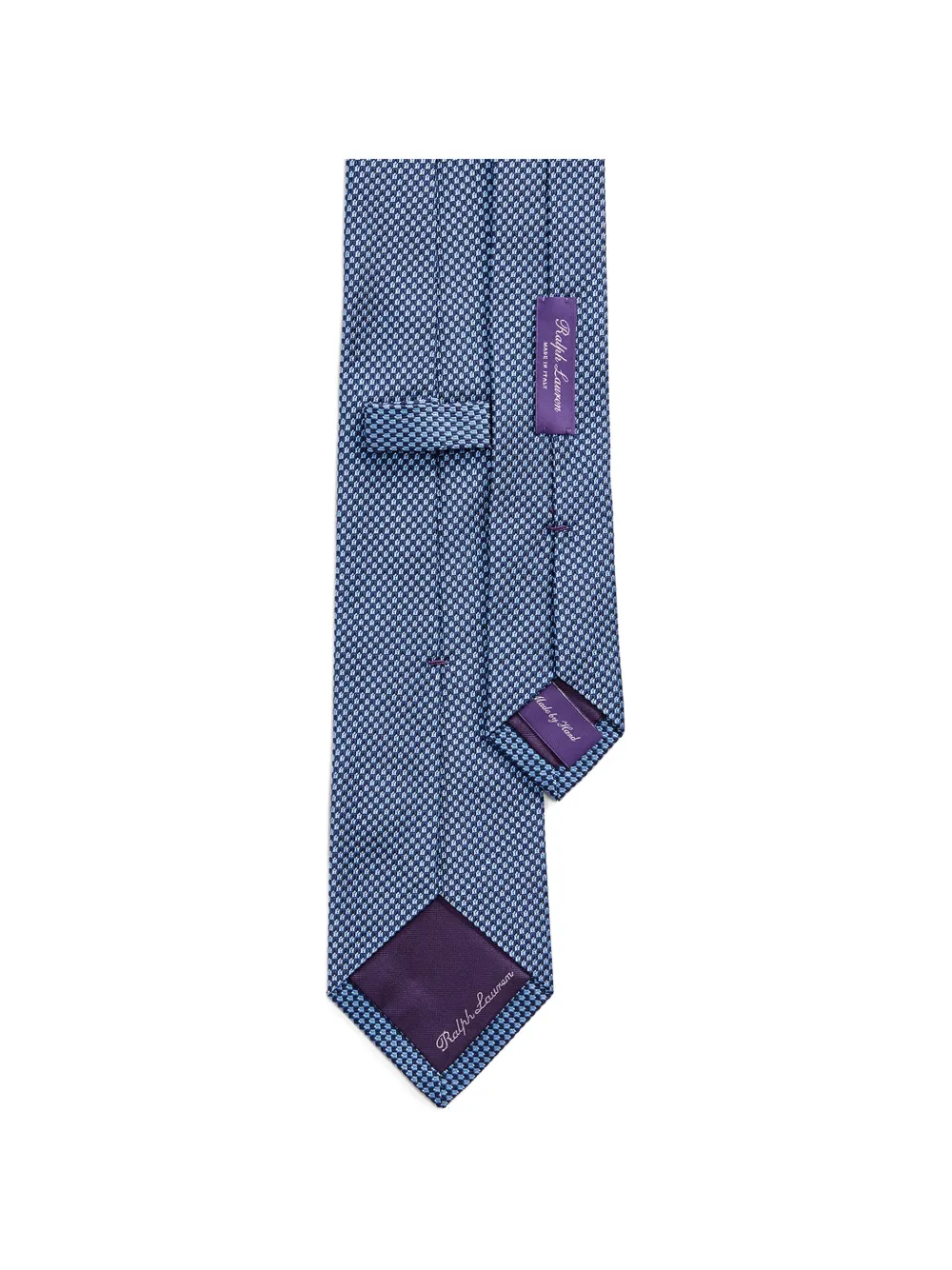  Ralph Lauren Purple Label Patterned Silk Tie - Blue 