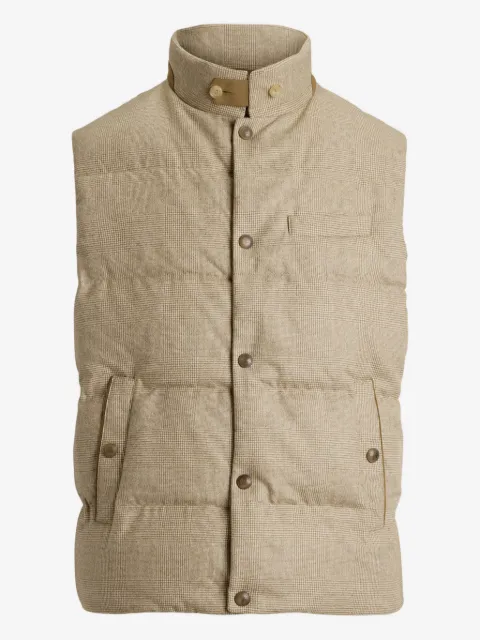 Ralph Lauren Purple Label Whitwell plaid wool gilet