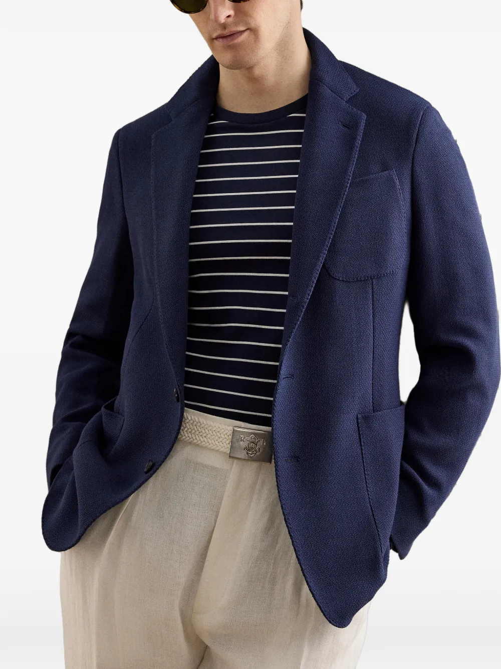 Ralph Lauren Purple Label Blazer met knopen Blauw