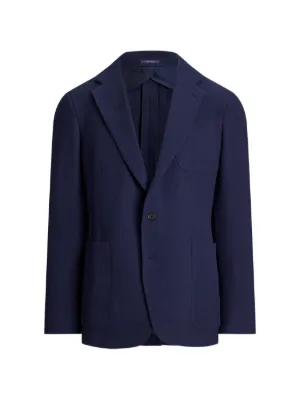 (極美)Ralph Lauren Purple labelジャケット 36(M) Ralph Lauren Purple Label double-breasted crest-embroidered Jacket