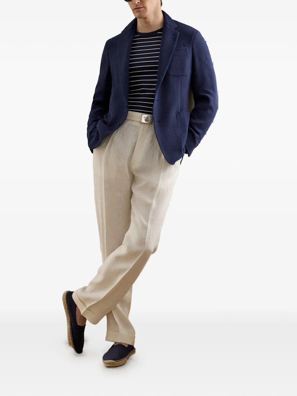 Ralph Lauren Purple Label Blazer met knopen Blauw