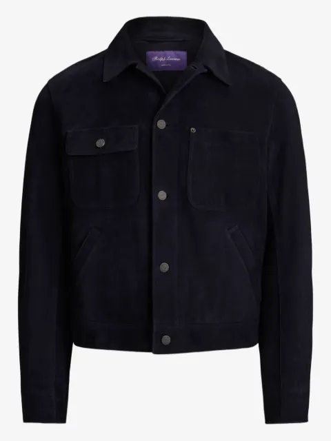 Ralph Lauren Purple Label buttoned leather jacket