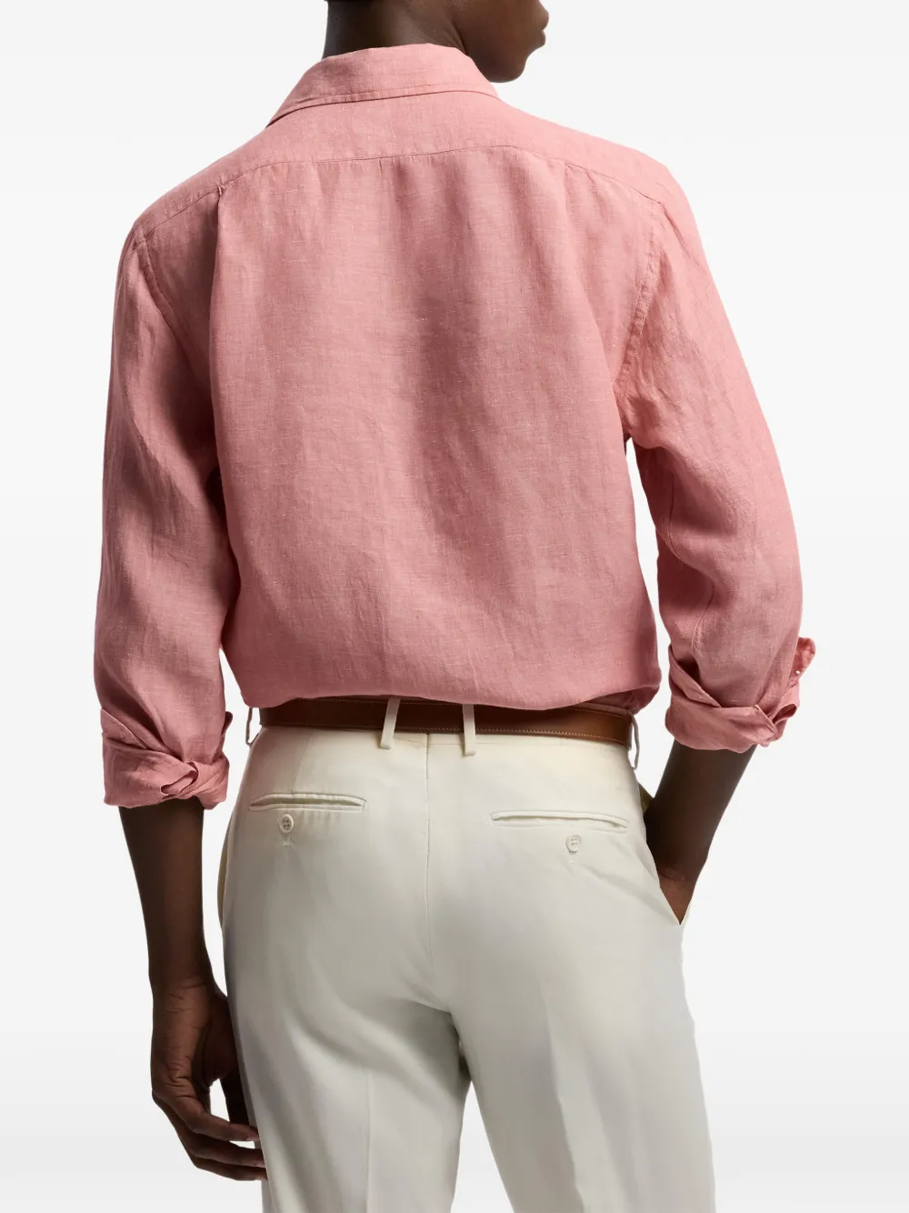 Ralph Lauren Purple Label T-shirt met lange mouwen Roze