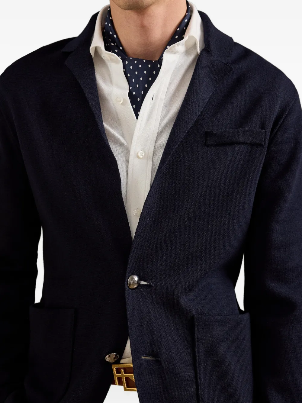 Ralph Lauren Purple Label Wollen blazer vest Blauw